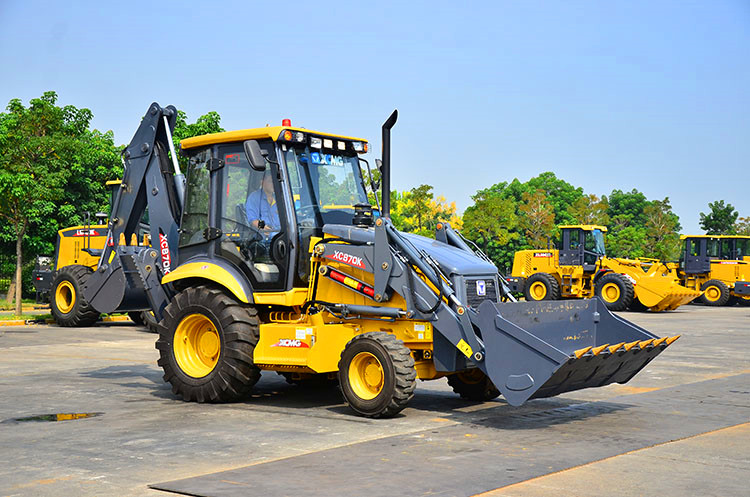 XCMG Official 2 ton mini payloader with backhoe loader XC870K